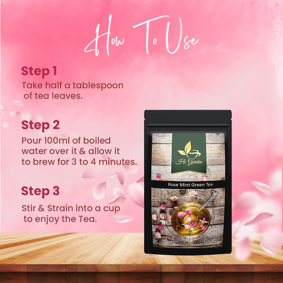 ROSE MINT GREEN TEA (30 GM)