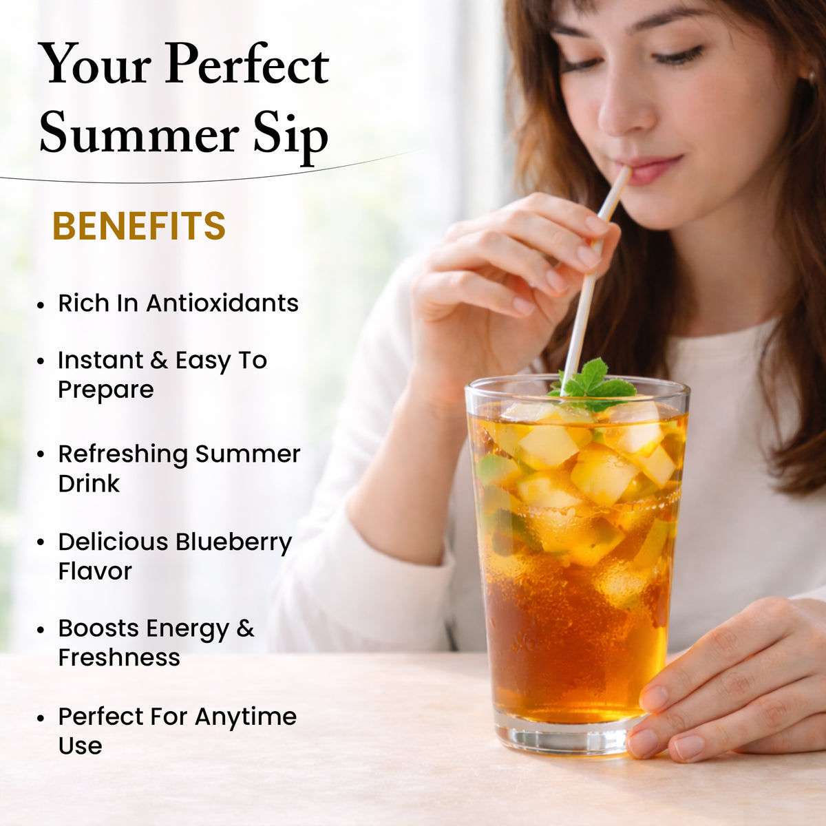 BLUEBERRY ICE TEA