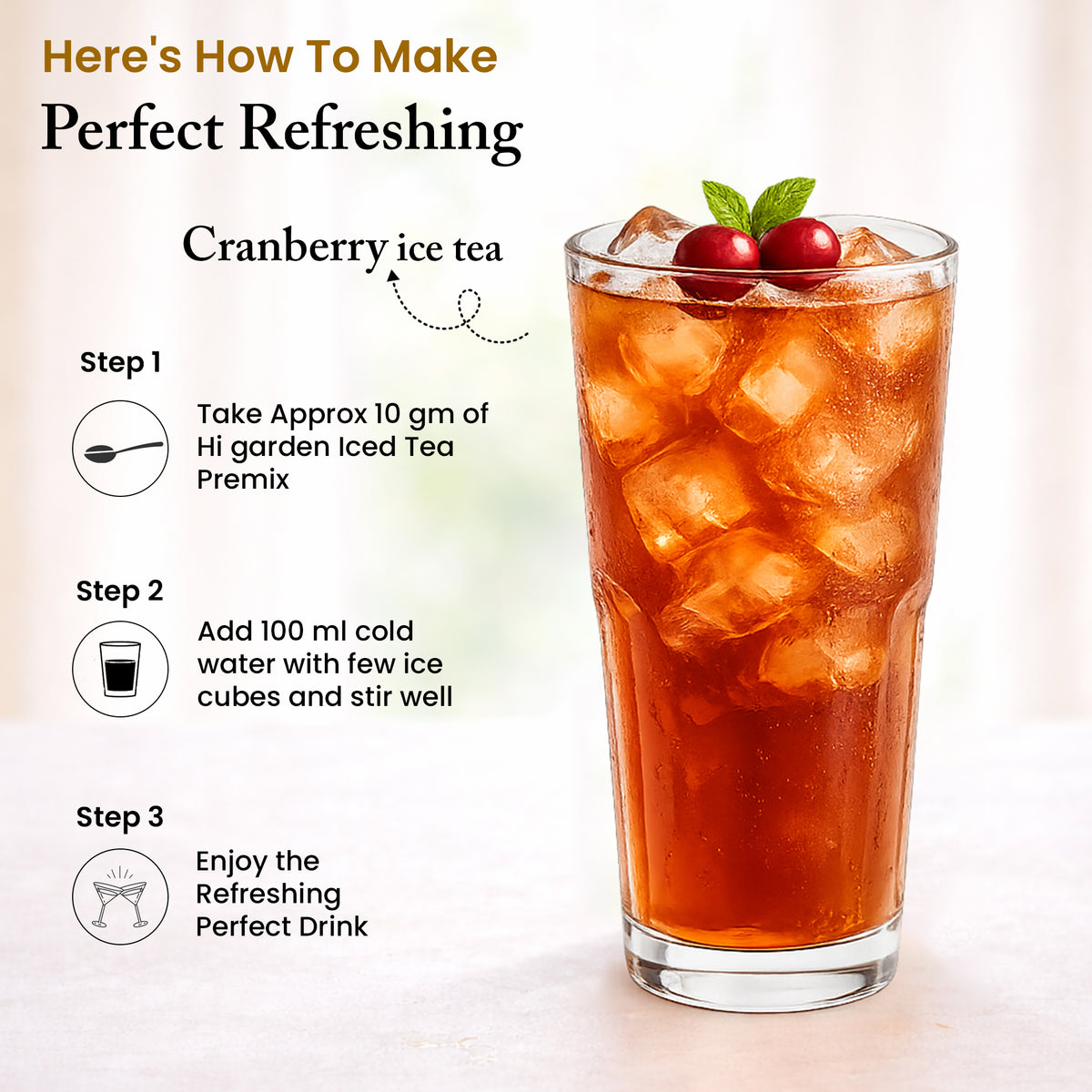 CRANBERRY ICE TEA