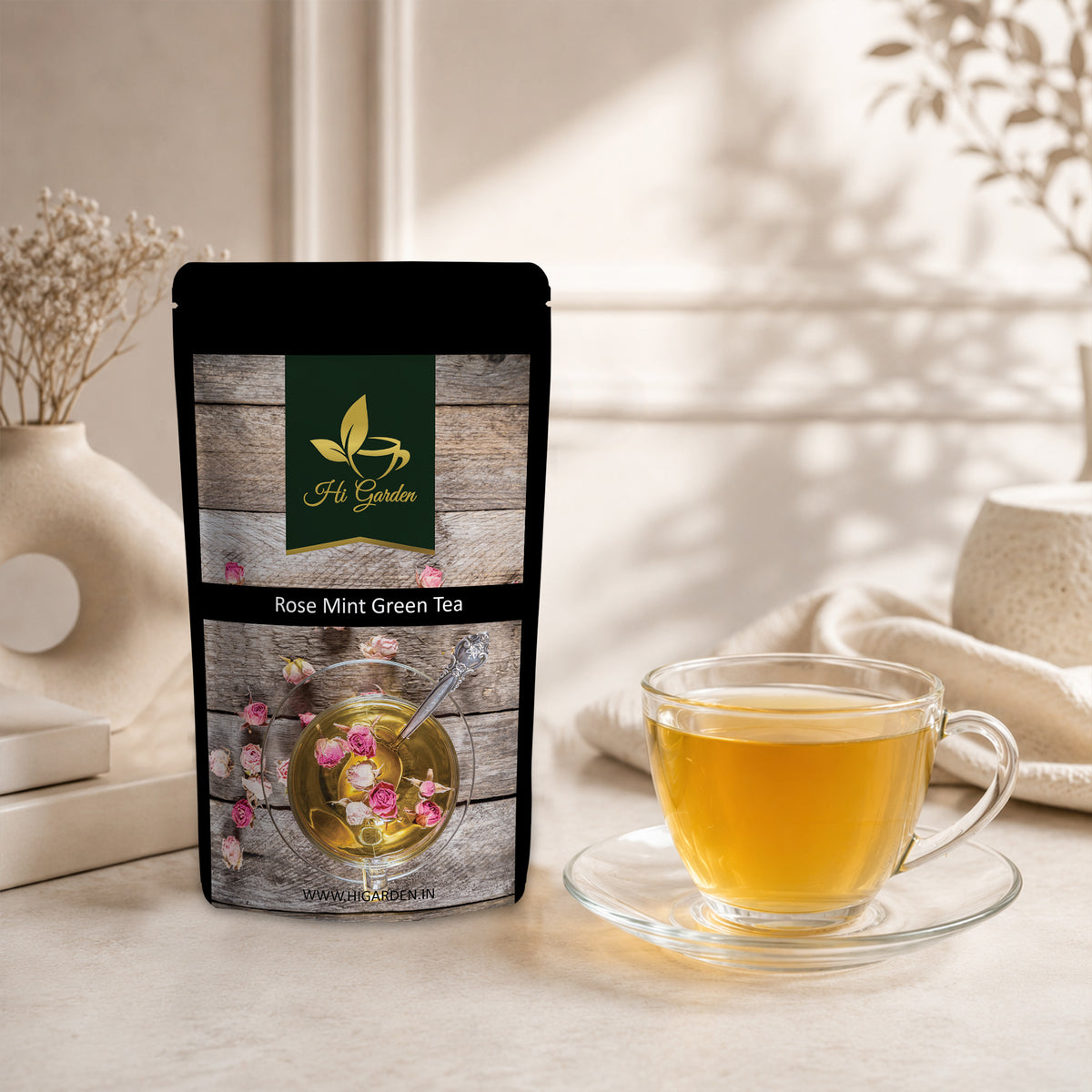 ROSE MINT GREEN TEA (30 GM)