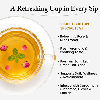 ROSE MINT GREEN TEA (30 GM)